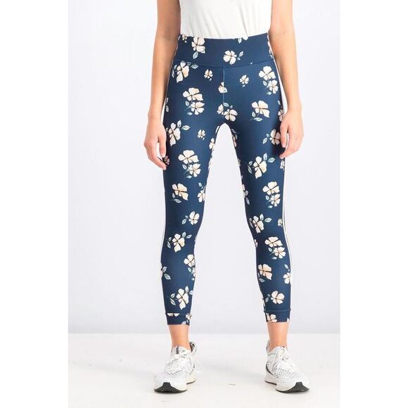 Threads 4 Thought Navy Floral Leggings Joggers Workout Yoga Pants Size S Small - Picture 1 of 14